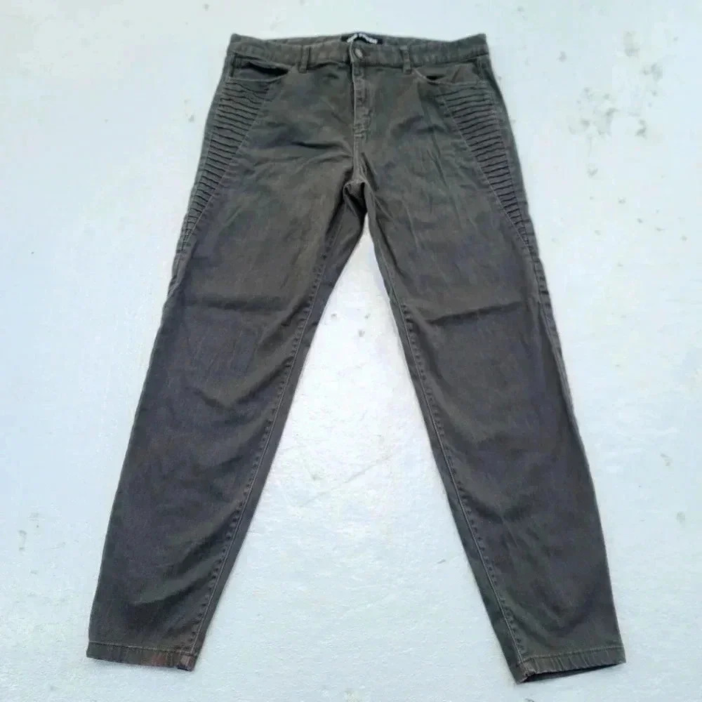 Joe Fresh Women's Tan Brown Soft Rider Stretch Comfy Jeans/Pants size 31/ 12